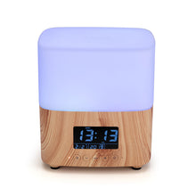 Wood Grain Ultrasonic Humidifier — Aromatherapy Clock Display