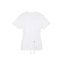 Women's Drawstring T-Shirt — Pleated Slim Fit