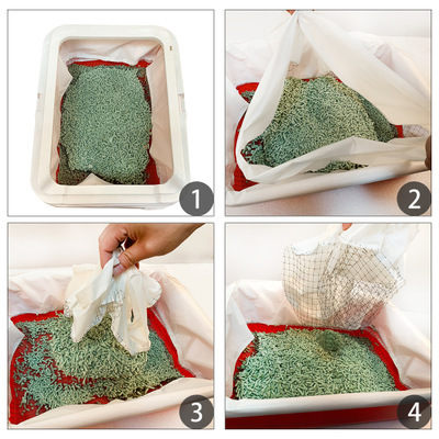 Cat Litter Tray Liners Reusable Kitten Hygienic Litter Box Scoop Liners Hands Free Elastic Cats Sifting Feces Filter
