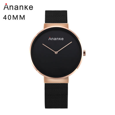 Hot Models Couple Watches A Pair Of Fashionable And Simple Brand-name Watches Women's Mesh Strap Watches Men's Watch