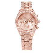 Men's Diamond Business Watch — Full Steel Luxury Watch