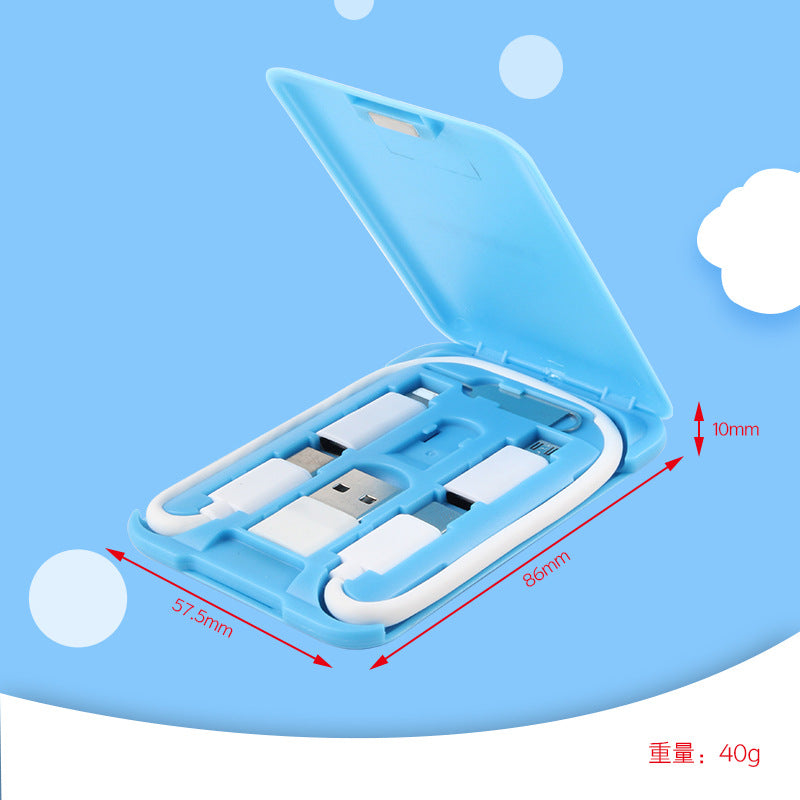 Multifunctional Travel Survival Card All-in-One Data Cable