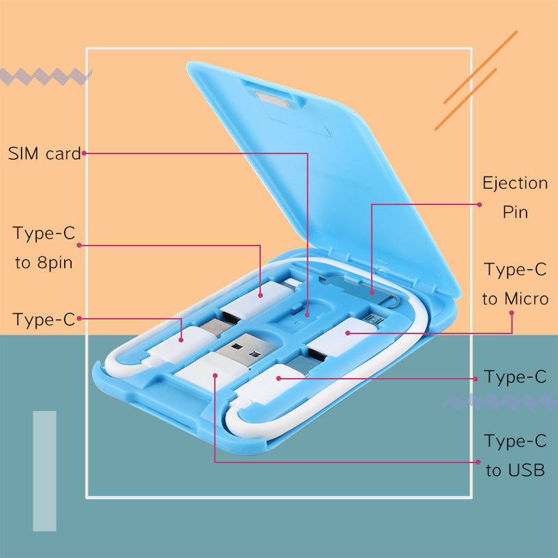 All-in-One Multi-Tool Card — Travel Charging Cable