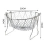 Stainless Steel Frying Basket — Foldable Draining Mesh