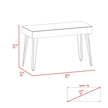 Mahogany Drawer Desk — Four-Leg Single-Drawer Writing Desk