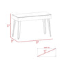 Mahogany Drawer Desk — Four-Leg Single-Drawer Writing Desk