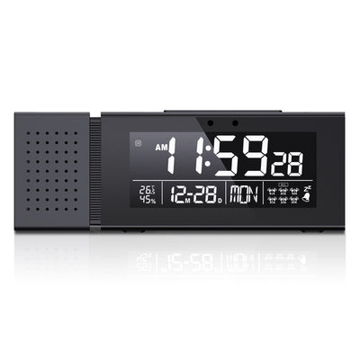 ABS Creative Radio Clock With Color Alarm Digital Alarm Clock Sound And Light Alarm IR Human Body Induction Colorful Night Light