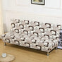 Armless Sofa Bed Cover — Patterned Stretch Slipcover