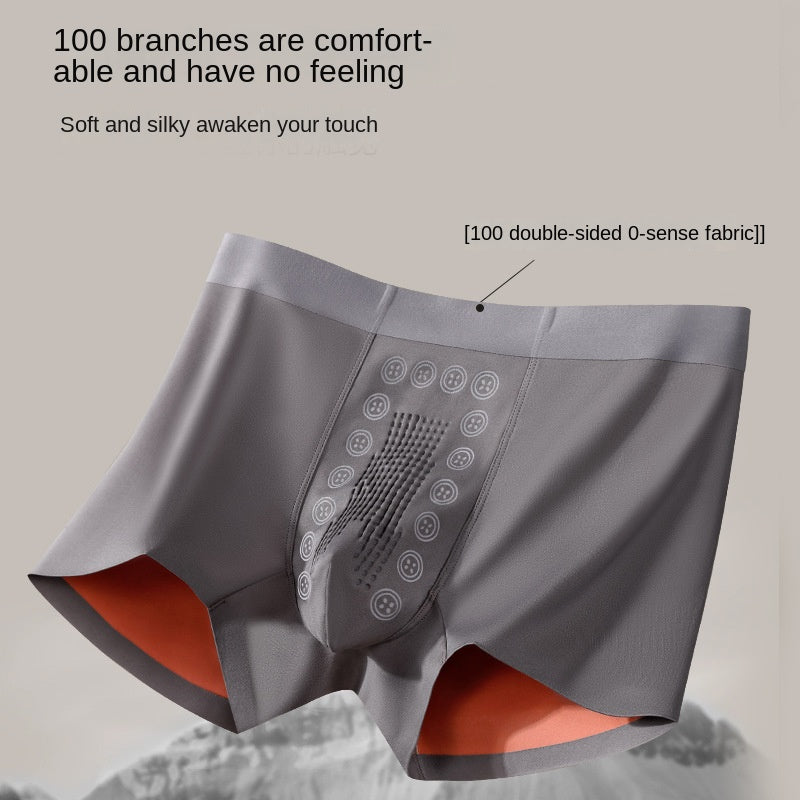 100 Count Double-Sided Men's Underwear, Breathable, Quick-Drying, Traceless, Invisible, Antibacterial, Summer Thin Men's Boxer Briefs
