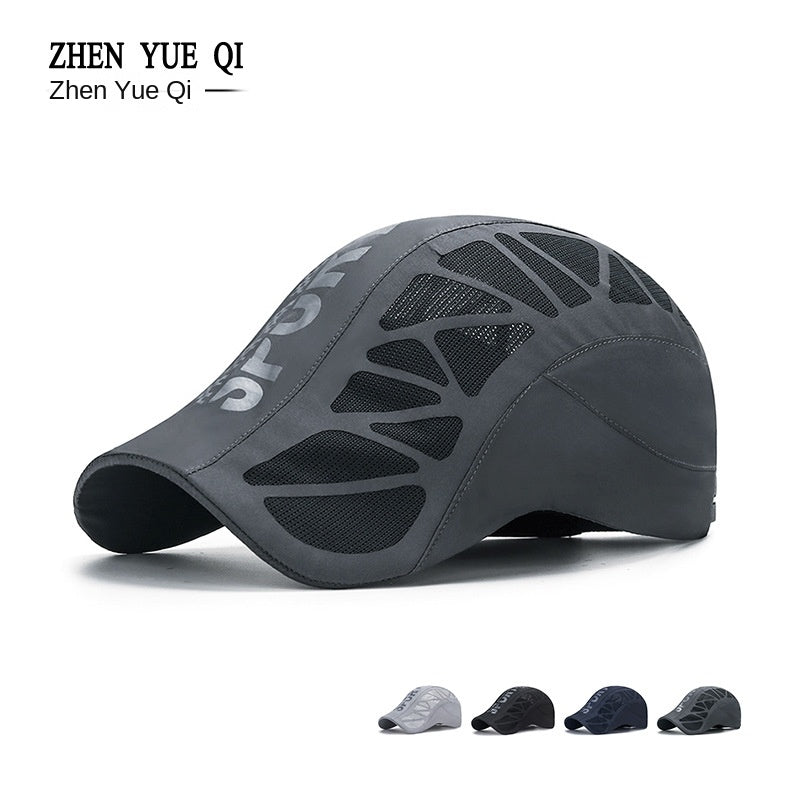 Men's Breathable Mesh Cap — Quick-Dry Outdoor Sun Hat