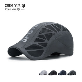 Letters Forward Hat Men's Breathable Mesh Sunshade Quick-drying Cap Outdoor Sunscreen Cap