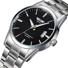 Men's Steel Band Watch — Quartz Analog Watch