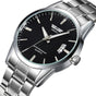 Men's Steel Band Watch — Quartz Analog Watch