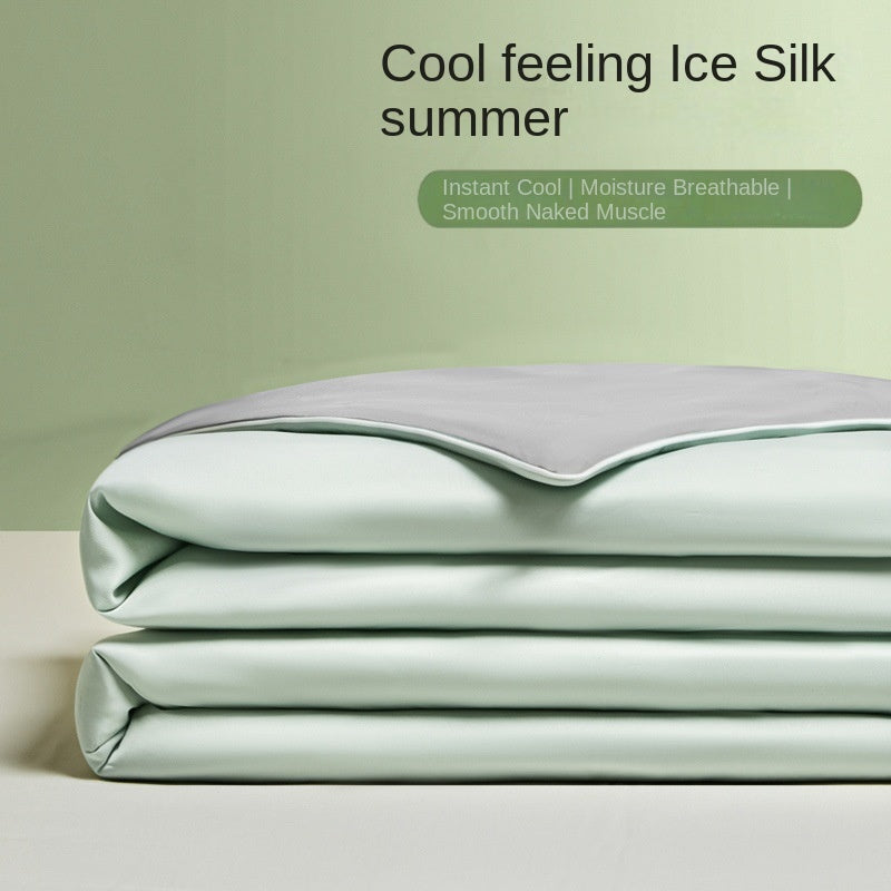 Cooling Summer Quilt — Antibacterial Ice Silk Blanket