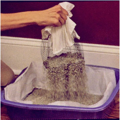 Cat Litter Tray Liners Reusable Kitten Hygienic Litter Box Scoop Liners Hands Free Elastic Cats Sifting Feces Filter