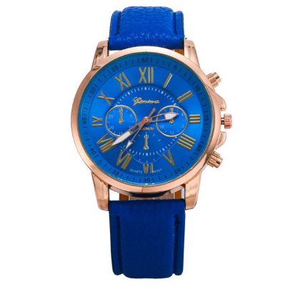 Three eye watches, retro GENEVA, Geneva students, couples, watches, men&amp;#039;s belts, quartz trends watches