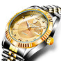 Men's Mechanical Watch — Luminous Analog Calendar Watch