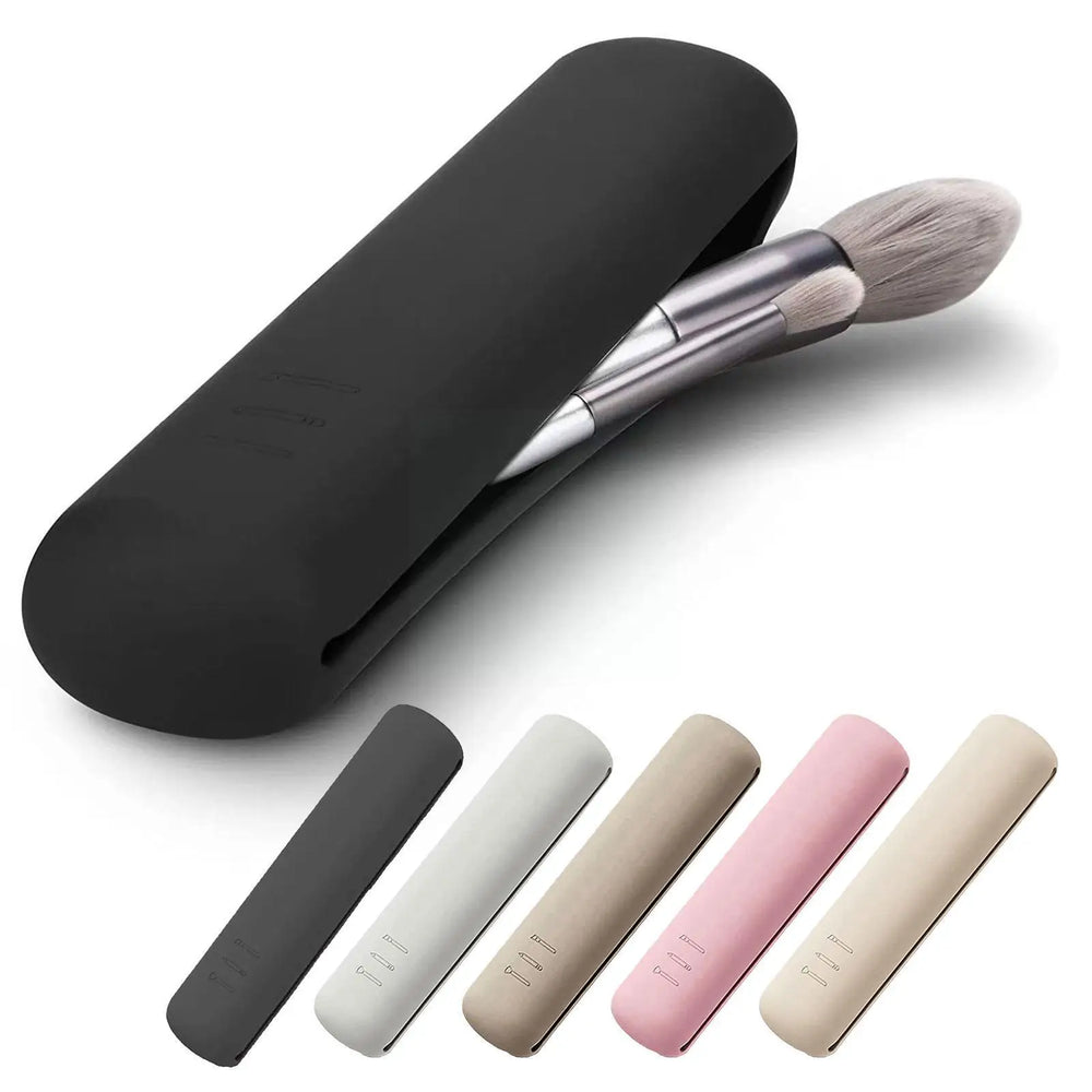 Silicone Makeup Brush Pouch — Travel Cosmetic Organizer