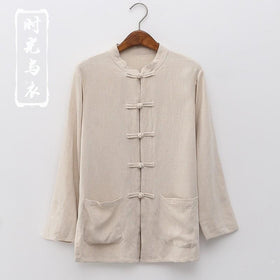 Cotton Linen Tang Suit Chinese Style Men's And Women's Summer Style
