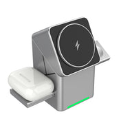 Rotating Rubik's Cube Three-In-One Magnetic Wireless Charger Is Suitable For Fast Charging 15W For Apple And Samsung Mobile Phones And Watches