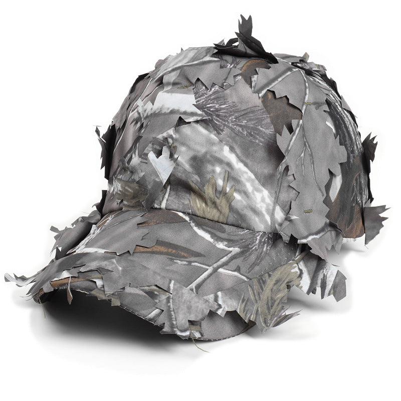 Baseball Cap American Field Training Leaf Bionic Camouflage Peaked Cap Jungle Camouflage Curved Brim Soft Top Sun Hat
