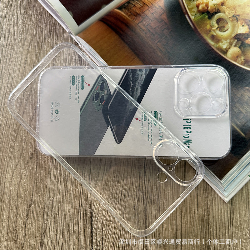 Transparent 1.5mm Mobile Phone Case Suitable For Apple 17Promax Anti-Fall IPhone 17Pro Soft Shell Air Protective Cover
