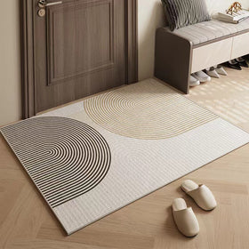 Light Luxury Entrance Floor Mat Door Dirty Ring Velvet Mat Household Can Be Cut Porch Entrance Door Anti-slip Mat A Generation Of Hair