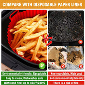 New Air Fryer Silicone Mat Multifunctional Lined Fryer Baking Pan Air Fryer Silicone Pot