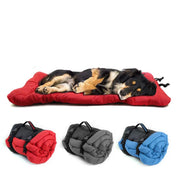 Foldable Waterproof Dog Bed — Portable Roll-Up Pet Cushion