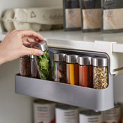 Plastic Condiment Bottle Storage Rack Kitchen Hanging Spice Rack Household Punch-free