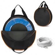 210D Oxford Cloth Bag With Printed Logo, Round Tool Bag For Electricians, Cable Storage, Portable With Printed Logo