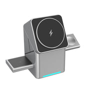 Rotating Rubik's Cube Three-In-One Magnetic Wireless Charger Is Suitable For Fast Charging 15W For Apple And Samsung Mobile Phones And Watches