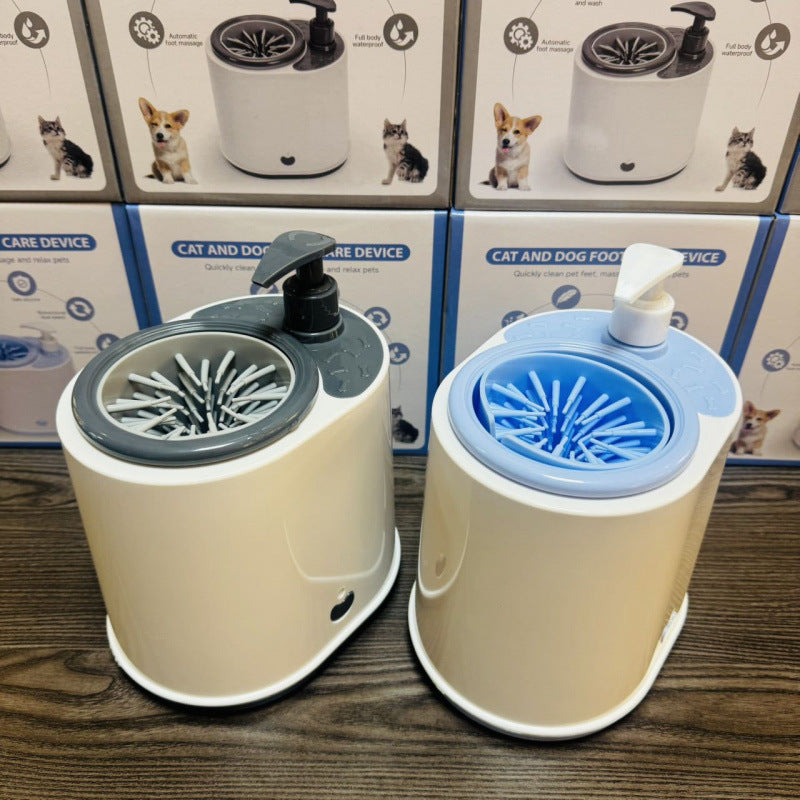 Second-Generation Pet Electric Foot Washing Cup For Dogs And Cats, Cleaning And Grooming Paw Cleaner, Automatic Foot Washer