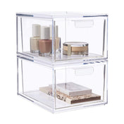 Refrigerator Drawer Storage Box — Stackable Lidded Container