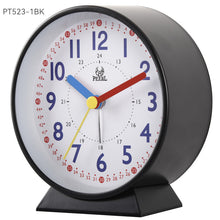 Silent Luminous Alarm Clock — Round Metal Table Clock