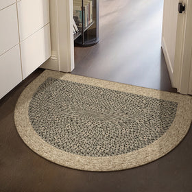 Semi-Circular Entrance Door Mat — Loop Pile Carpet
