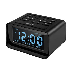 Multifunctional Rechargeable Student Bedside Silent Clock With Powerful Wake-up Sound Alarm Clock Radio
