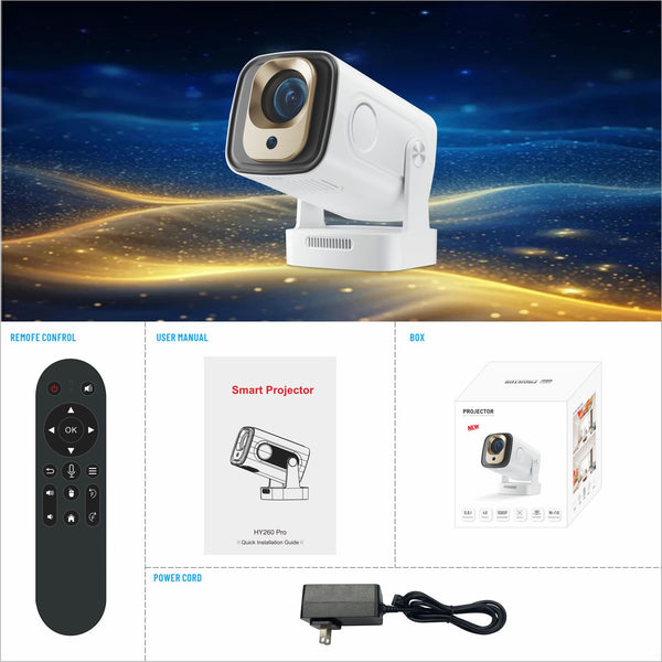 HY300 Ultra Mini Projector — 1080P HD Smart Home Projector