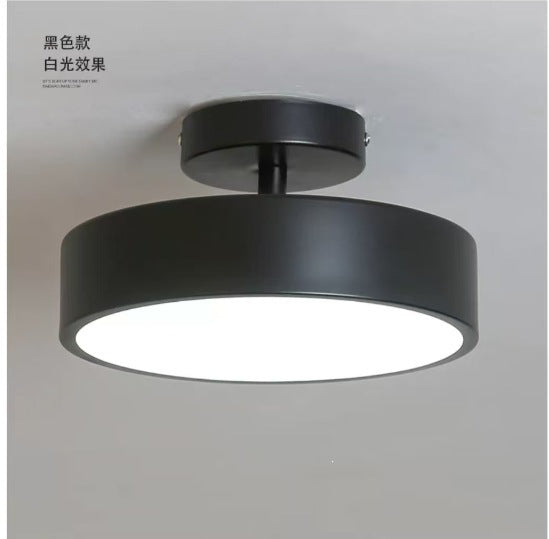 Round Copper Ceiling Lamp — Entryway & Balcony Light