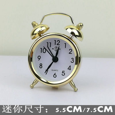 Sound Horseshoe Watch Mechanical Old-Fashioned Wind-Up Retro Nostalgic Metal Movement Creative Alarm Clock