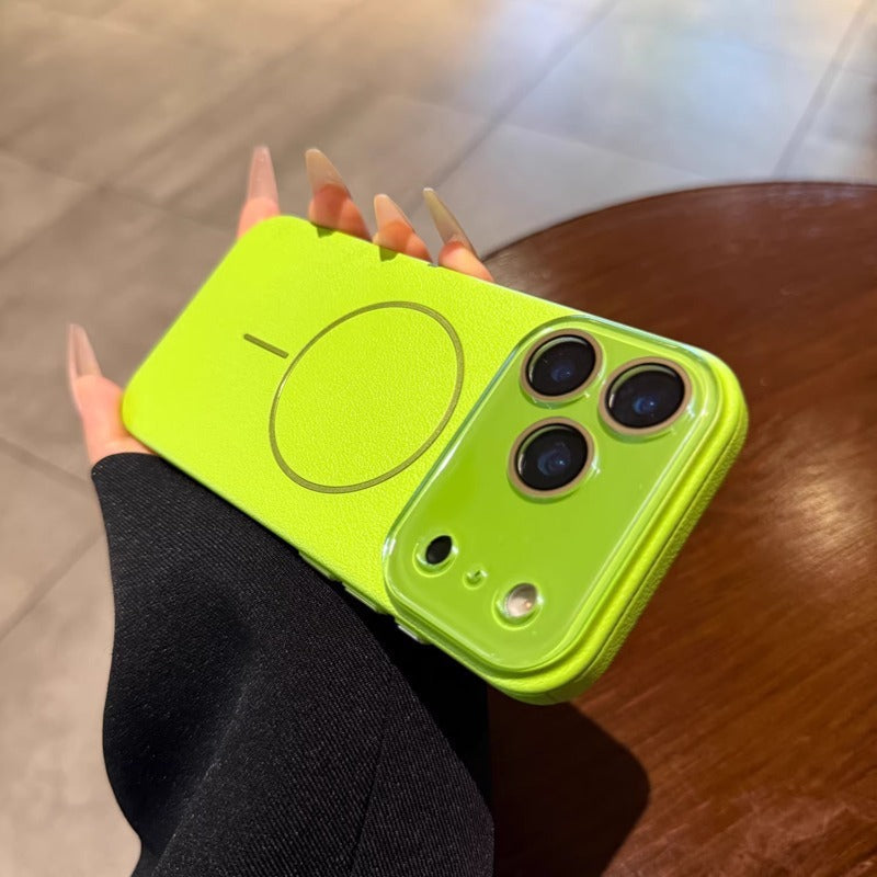Suitable For IPhone 17 Pro Max Phone Case With Lychee Pattern, Magnetic Suction, Skin-Like Feel, Anti-Drop, Full Coverage, Protective Cover For IPhone 16/15