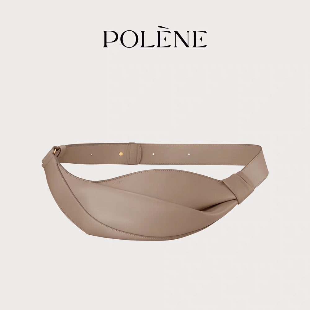 Women's Leather Croissant Bag — Casual Crossbody Bag