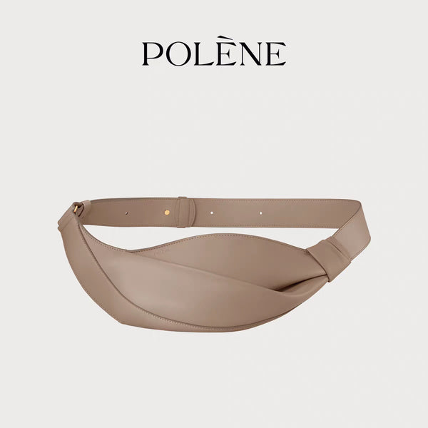 Women's Leather Croissant Bag — Casual Crossbody Bag