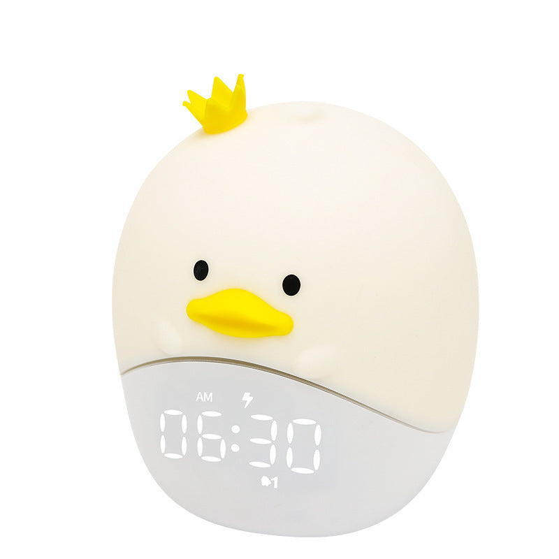 Cute Animal Alarm Clock — Cartoon Clock with Light