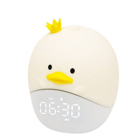 Cute Animal Alarm Clock — Cartoon Clock with Light