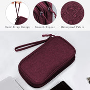 Custom Electronic Storage Bag Travel Cable Organizer Electronic Accessories Carrying Case Waterproof Double Layer Digital Pouch