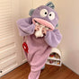 Cartoon Fish One-Piece Pajamas — Coral Fleece Winter Loungewear