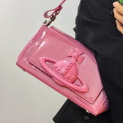 Saturn Embossed Underarm Bag Women's New Chain Crossbody Bag Small Bag Shoulder Casual Easiest For Match