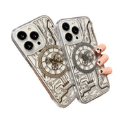 Trendy Laser Engraving Mechanical iPhone Case for iPhone 11, 11 pro, 12