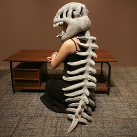 Dinosaur Skeleton Headgear Plush Toy Children's Cosplay Props Holiday Costumes